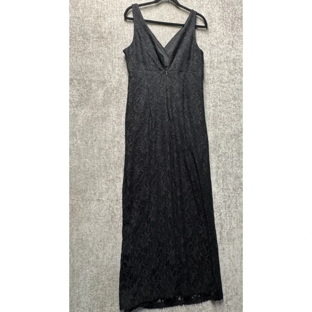 Juno Black Lace Maxi Dress Sleeveless Formal Evening Cocktail XL USA‎
